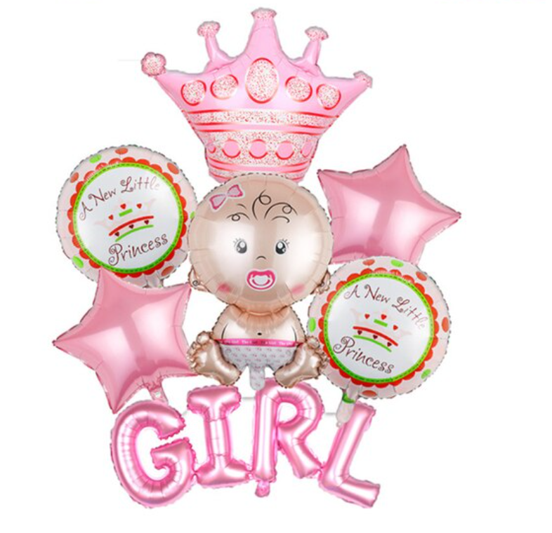 Set de Globos Baby Princess 7 pcs