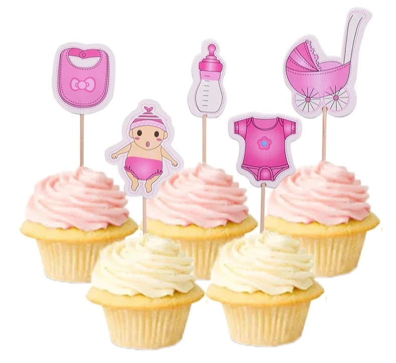 Decoraciones para cupcakes niña