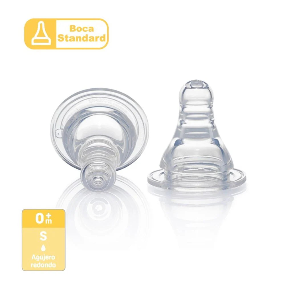 Pack 2 Tetinas Flexible 0+ 'S'