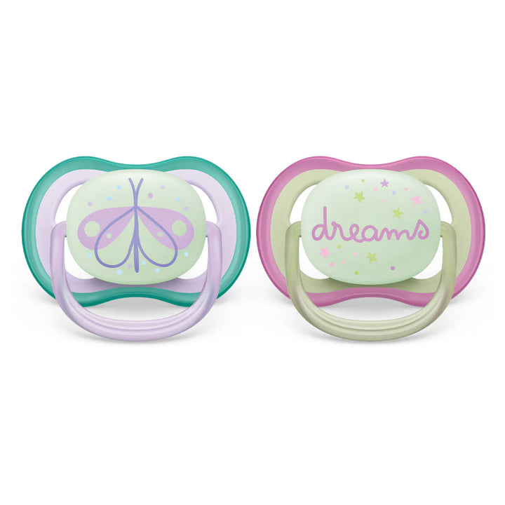 Chupetes Ultra Air Night Mariposa Y Dreams 0-6m
