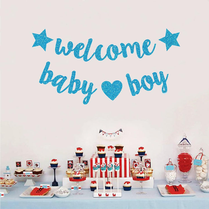 Banderin Welcome Baby Boy