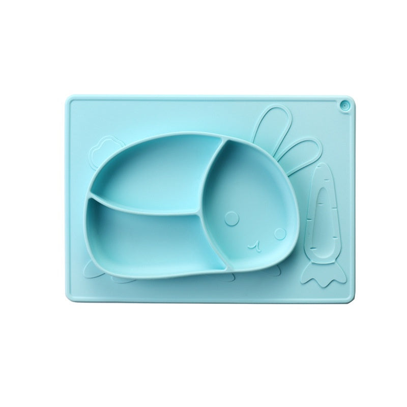 Individual Antideslizante Plato Conejito Celeste