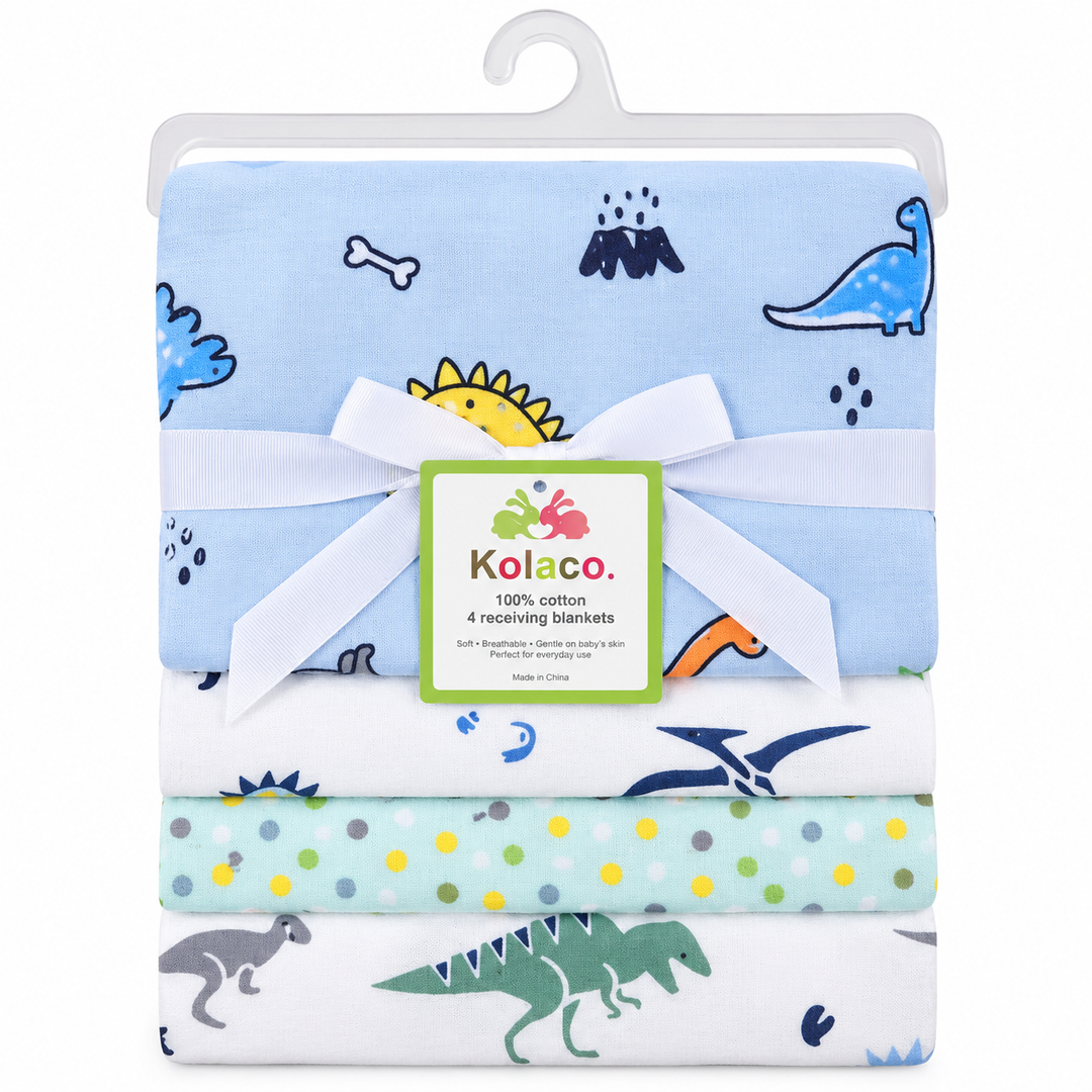 Set De 4 Mantas De Recibimiento Dino