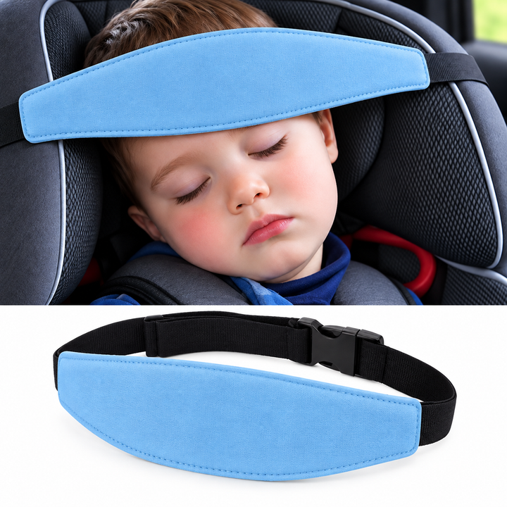 Cinturon De Cabeza Para Silla De Auto Celeste