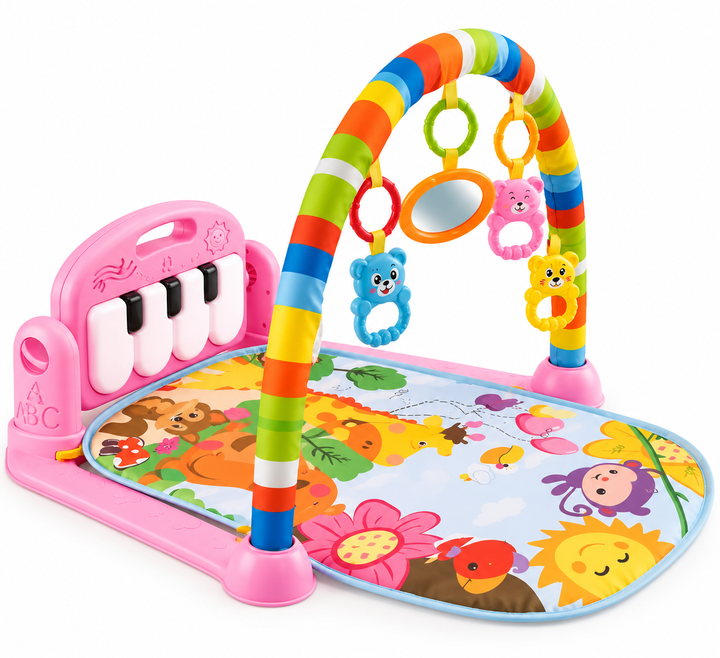 Piano Fitness Rack Multifuncional Rosado
