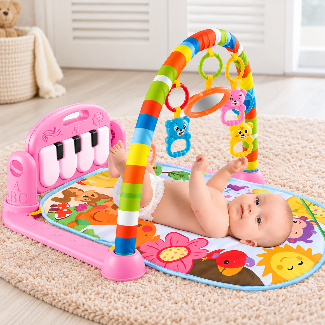 Piano Fitness Rack Multifuncional Rosado