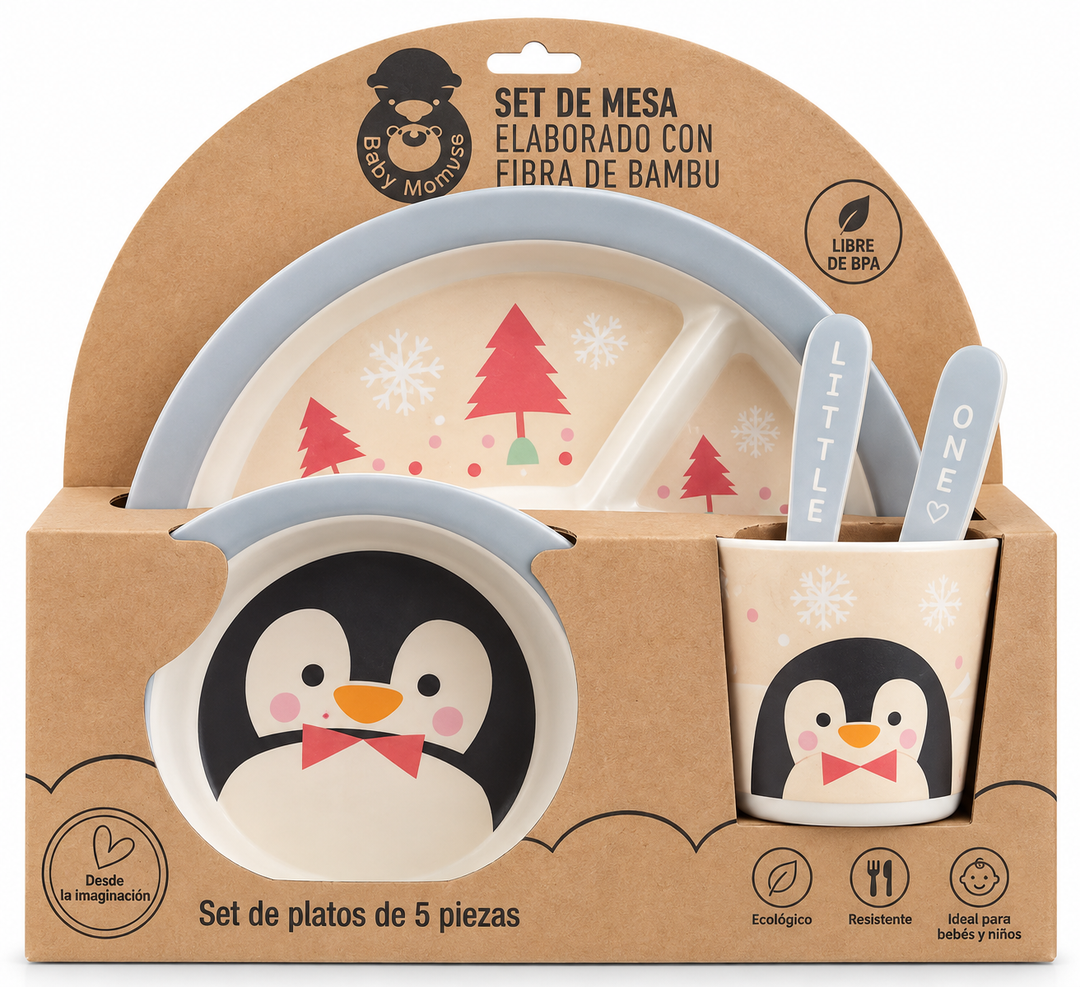 Set De Alimentación De 5 Pcs Pinguino