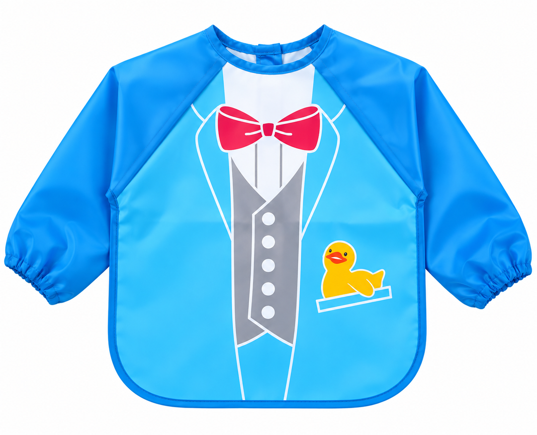 Babero Con Mangas Impermeable Tuxido