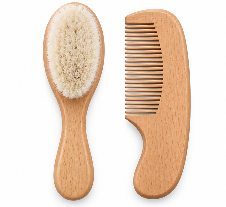 Set de Peine y Peineta De Madera