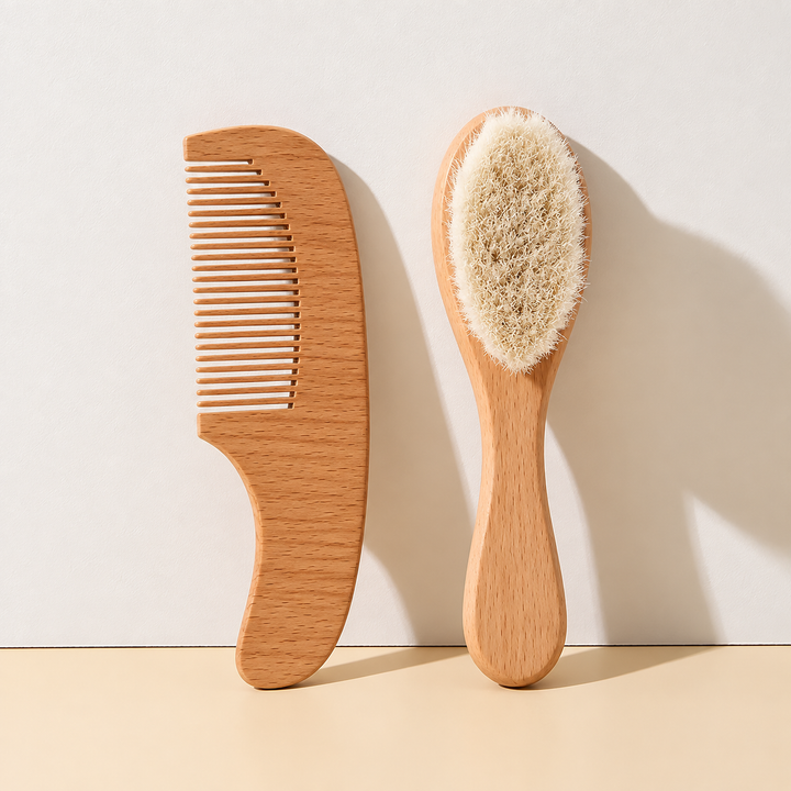 Set de Peine y Peineta De Madera