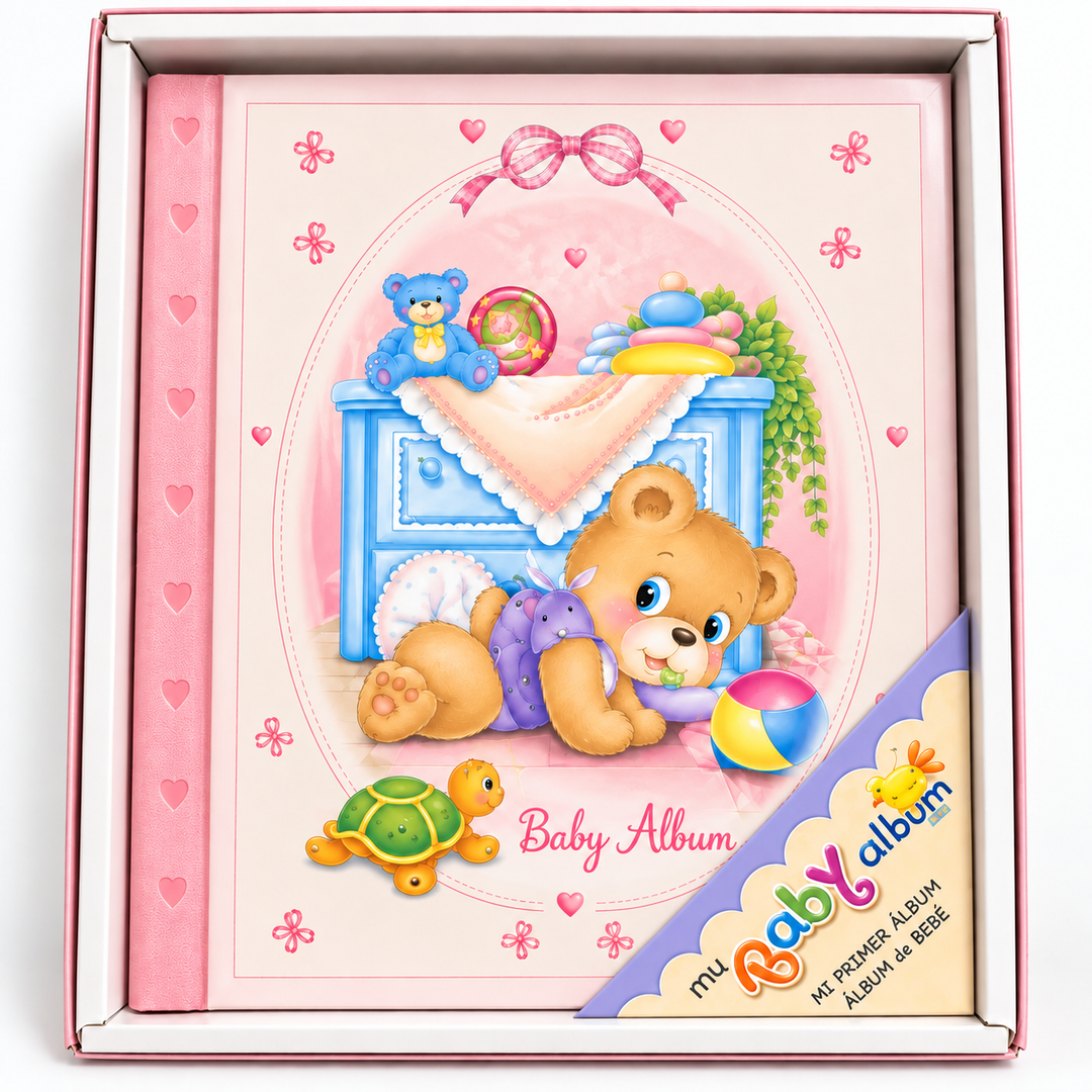 Álbum Osito Baby Rosado
