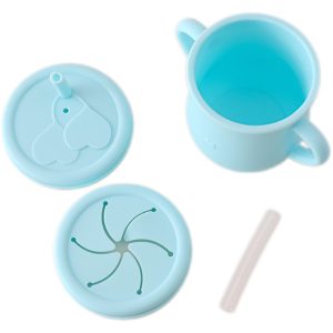 Vaso Silicona 3 Pcs Celeste