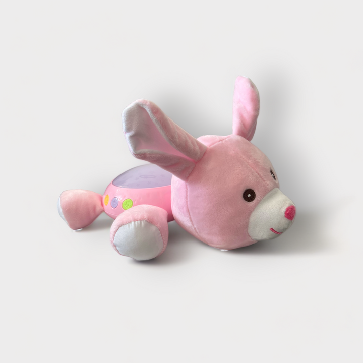 Conejo Musical Con Luces Rosado