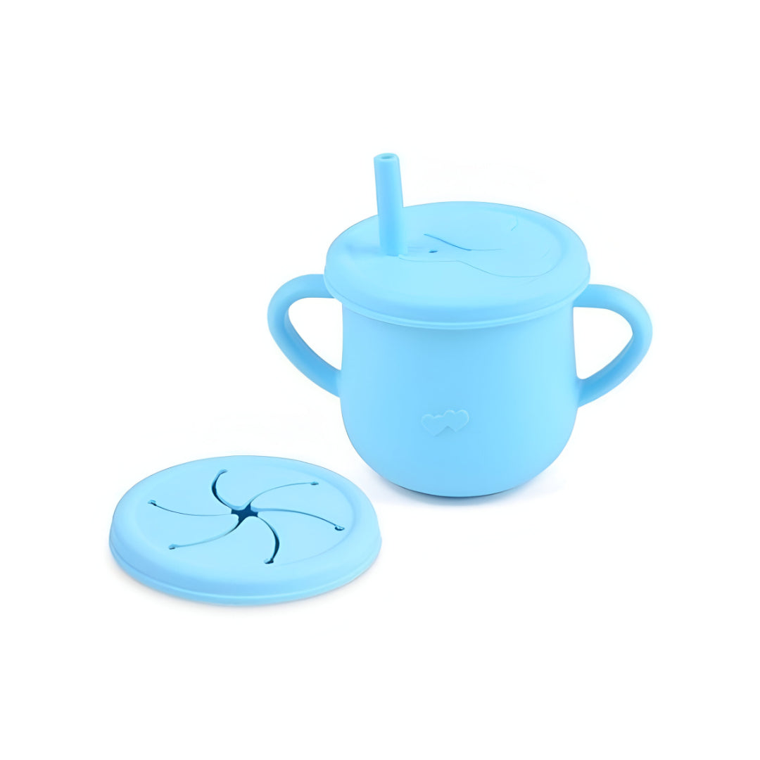 Vaso Silicona 3 Pcs Celeste