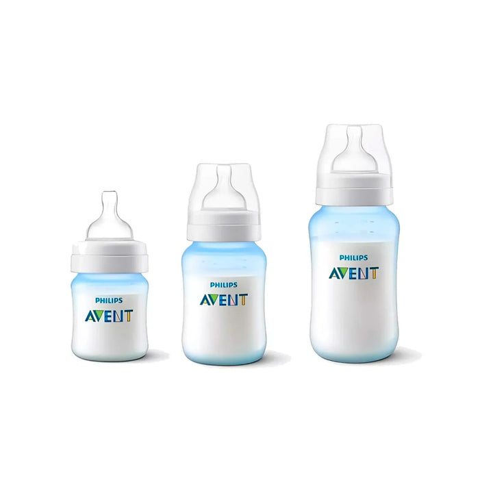 Pack 3 Mamaderas Anticolic Avent Edicion azul
