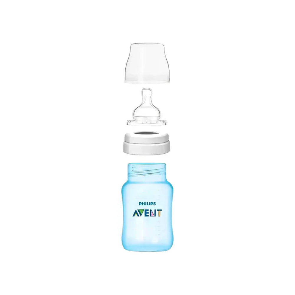 Pack 3 Mamaderas Anticolic Avent Edicion azul