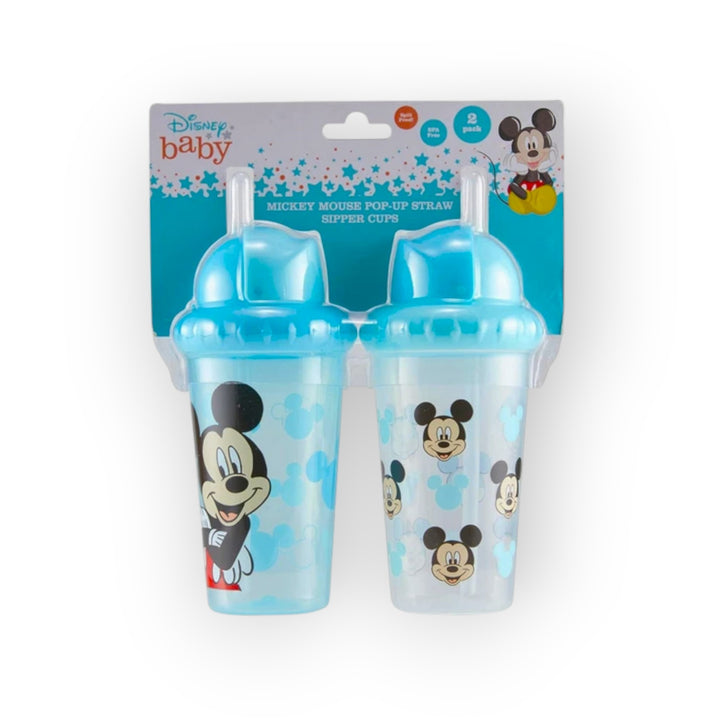 Set Vasos Pop Up Straw Mickey