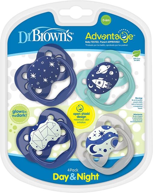Set 4 Chupetes Space Day & Night 0-6m