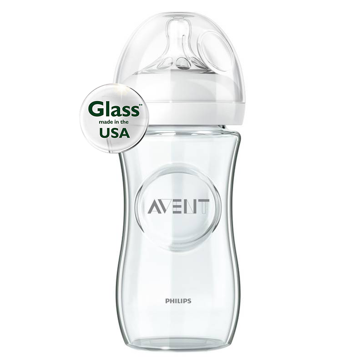 Mamadera Avent Natural Vidrio 1m+ 240ml